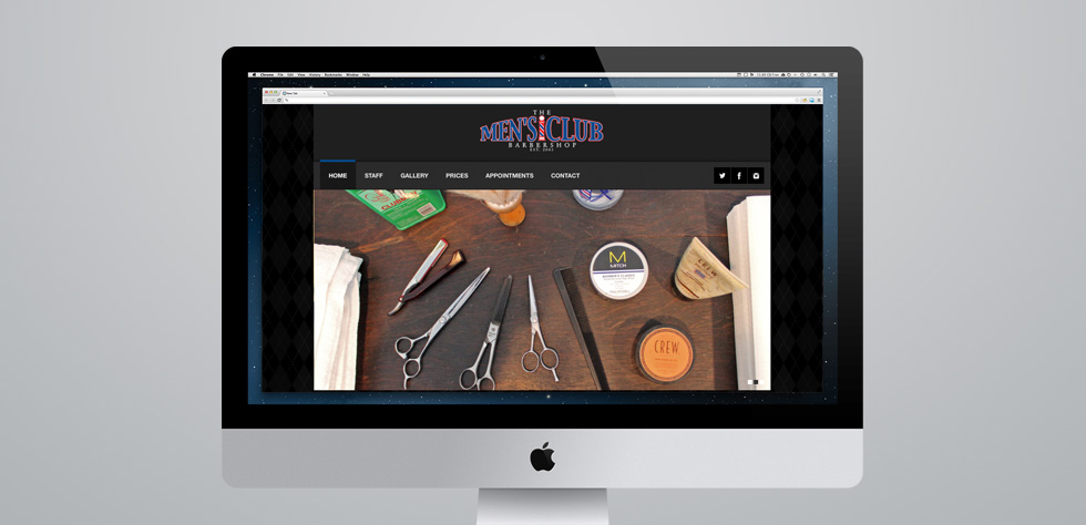 Men's Club Barbershop Website